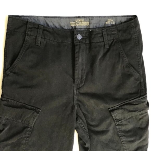 Levi's Pants Mens Cargo 32x32 Black XX Taper Leg Casual Tactical Utility Trouser - Picture 2 of 14